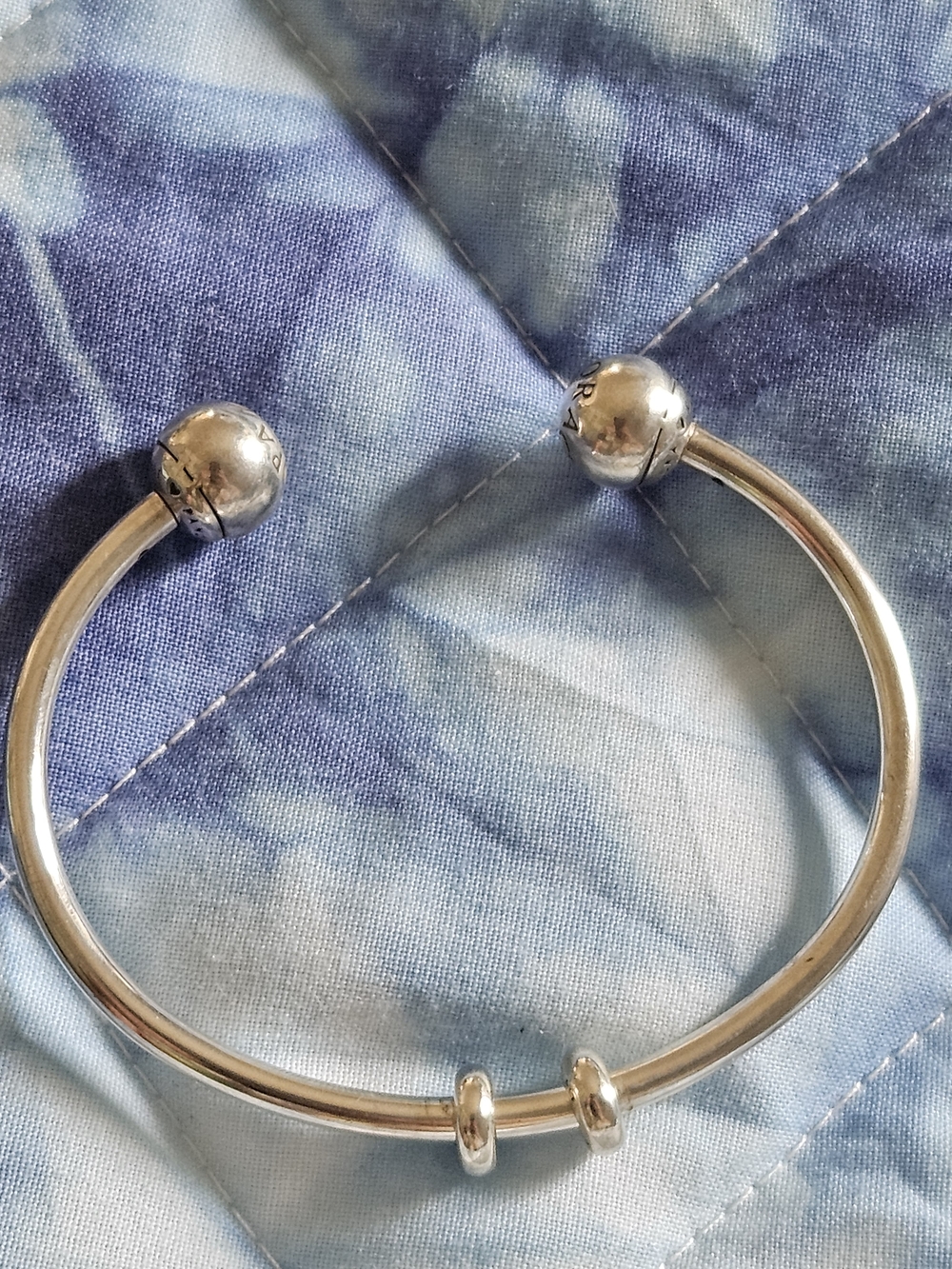 Pandora Open Bangle Bracelet with Silicone Stoppers